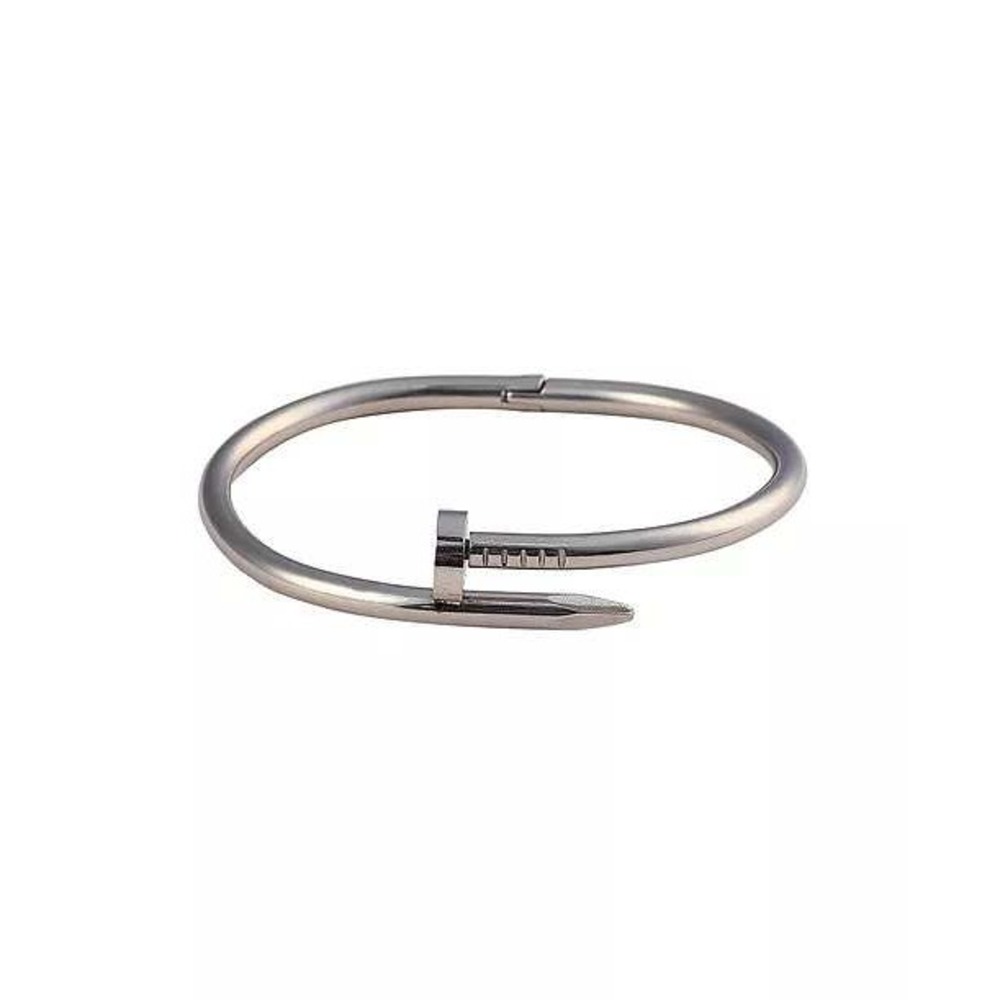 SOHI Screw Bangle Bracelet‎ Womens Nail Cuff Minimalist Statement Silver OS